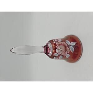 Vintage Red Hand-Painted Westmoreland Bell